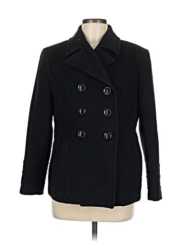 St. John's Bay Wool Coat (view 1)