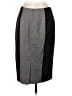 M&S Color Block Black Gray Formal Skirt Size UK 8 / US 4 - photo 2