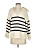 Zara Stripes Ivory Pullover Sweater Size S - photo 1