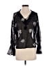 Assorted Brands Black 3/4 Sleeve Blouse Size S - photo 1