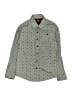 Univibe 100% Cotton Polka Dots Green Gray Long Sleeve Button-Down Shirt Size S (kids) - photo 1