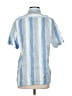 Capri Stripes Blue Short Sleeve Button-Down Shirt Size S - photo 2