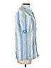 Capri Stripes Blue Short Sleeve Button-Down Shirt Size S - photo 4