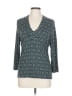 Ann Taylor Teal 3/4 Sleeve Blouse Size L - photo 1