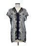 CAbi 100% Polyester Silver Short Sleeve Blouse Size XS - photo 1