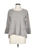 Sisley Gray 3/4 Sleeve Top Size L - photo 1