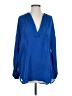 Vince. 100% Silk Blue Long Sleeve Silk Top Size XS - photo 1