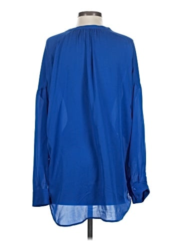 Vince. Long Sleeve Silk Top (view 2)