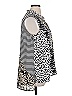 Alfani Animal Print Black Sleeveless Blouse Size 16 - photo 4
