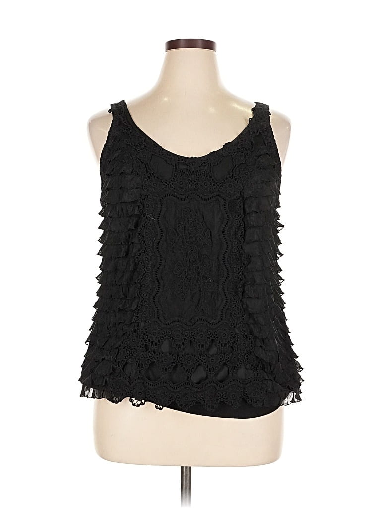 Pre-owned Cocomo Sleeveless Blouse In Black