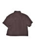 Athleta Solid Burgundy Purple Short Sleeve Blouse Size XXS - photo 2