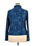 Feathers Metallic Blue Track Jacket Size 3X - photo 2