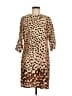 MNG Suit Animal Print Tan Casual Dress Size 6 - photo 1