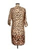 MNG Suit Animal Print Tan Casual Dress Size 6 - photo 2