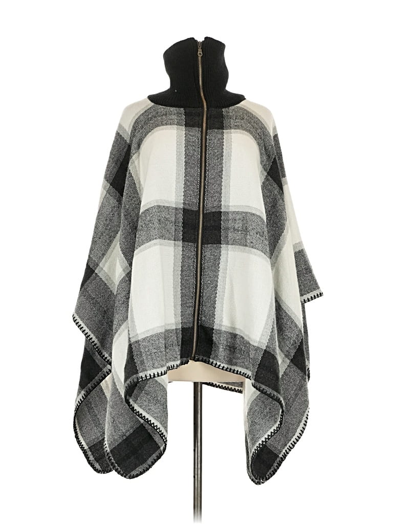 Pre-owned Steve Madden Poncho In Gray