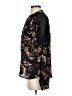 Madison Marcus 100% Silk Floral Black Long Sleeve Silk Top Size S - photo 5