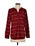 Talbots 100% Polyester Burgundy Long Sleeve Henley Size S - photo 1