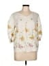 Kindred 100% Polyester Ivory 3/4 Sleeve Blouse Size L - photo 1