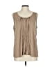 Chico's Tan Sleeveless Blouse Size Lg (2) - photo 1