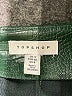 Topshop Green Faux Leather Skirt Size 8 - photo 3