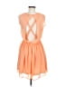ASOS 100% Polyester Solid Orange Casual Dress Size 8 - photo 2