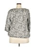 Relativity Gray 3/4 Sleeve Blouse Size 2X - photo 2