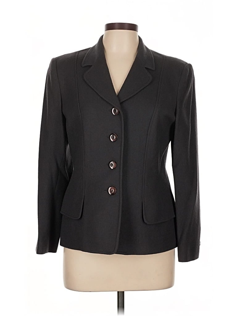 Pre-owned Oleg Cassini Blazer Jacket In Black