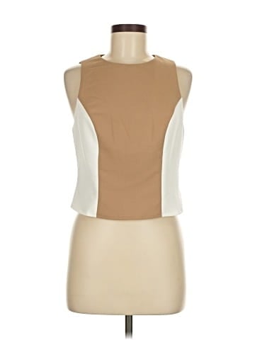 Flat White Sleeveless Blouse (view 1)