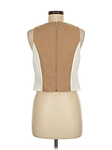 Flat White Sleeveless Blouse (view 2)
