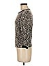 Topshop Animal Print Black Tan Pullover Sweater Size 8 - photo 5