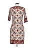 Max Studio Paisley White Casual Dress Size L - photo 2