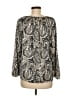 Banana Republic 100% Polyester Black Long Sleeve Blouse Size M - photo 2
