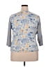 Sigrid Olsen Blue 3/4 Sleeve Blouse Size 2X - photo 2