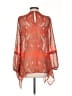 Love Sam 100% Polyester Orange Long Sleeve Blouse Size XS - photo 2