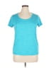 Joe Fresh 100% Polyester Teal Active T-Shirt Size XL - photo 1