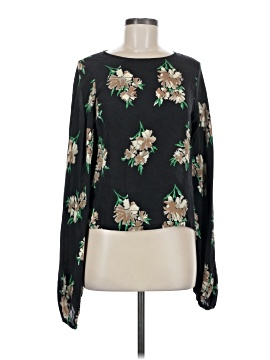 No.6 Store Long Sleeve Silk Top