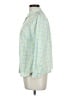 Talbots 100% Cotton Checkered-gingham Green Long Sleeve Button-Down Shirt Size L (petite) - photo 5