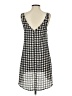 Painted Threads 100% Polyester Checkered-gingham Gray Casual Dress Size XS - photo 2