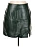 Topshop Green Faux Leather Skirt Size 8 - photo 1