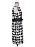 Limited Edition 100% Polyester Houndstooth Black Cocktail Dress Size S - photo 4