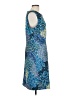 Connected Apparel Print Blue Cocktail Dress Size 10 - photo 4