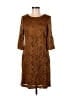 Studio One 100% Polyester Brown Cocktail Dress Size 8 - photo 1