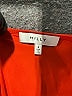 Milly Orange Long Sleeve Silk Top Size 6 - photo 6