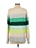 Ann Taylor LOFT Color Block Green Pullover Sweater Size S - photo 2