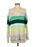 Ann Taylor LOFT Color Block Green Pullover Sweater Size S - photo 1