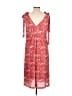 No.6 Store Print Red Casual Dress Size Lg (3) - photo 2