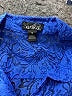 Erika 100% Polyester Blue 3/4 Sleeve Blouse Size M - photo 3