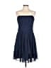 David's Bridal 100% Polyester Solid Blue Cocktail Dress Size 12 - photo 1