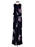 Ann Taylor LOFT 100% Rayon Floral Blue Jumpsuit Size XS - photo 2