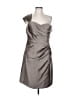 Bill Levkoff 100% Polyester Gray Green Cocktail Dress Size L - photo 1